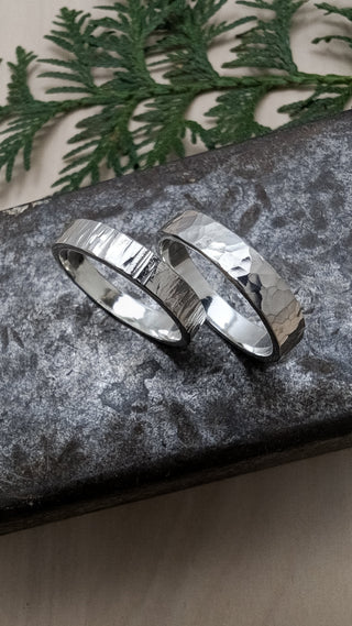 Fabrication d'une bague texturée en argent .925 - Dimanche 30 août