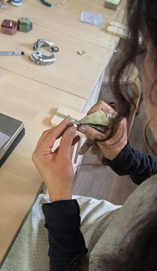 Fabrication d'une bague texturée en argent .925 - Samedi 24 octobre