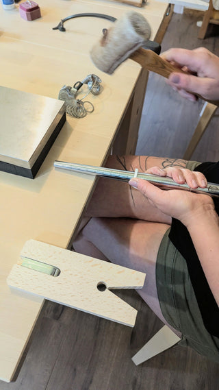 Fabrication d'une bague texturée en argent .925 - Samedi 24 octobre