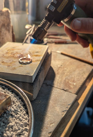 Fabrication d'une bague texturée en argent - Samedi 15 août