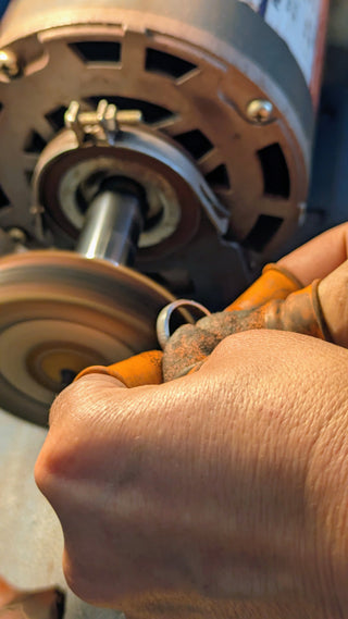 Fabrication d'une bague texturée en argent - Samedi 15 août