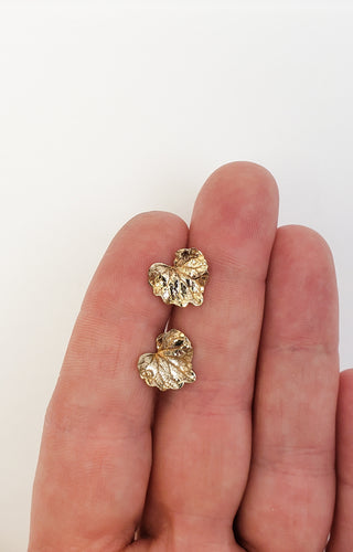 Bronze Ivy Leaf Earrings