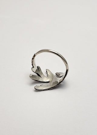 Cedar Branch Ring, Thuja in Sterling Silver