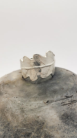 Fern Leaf Ring in Silver
