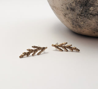 Juniper earrings in bronze