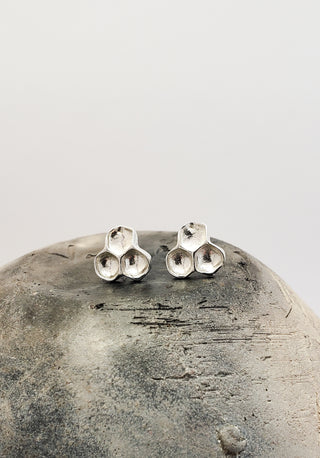 Boucles d'oreilles Rayons de Miel Argent Sterling