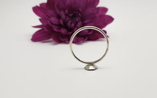 Silver rosette ring