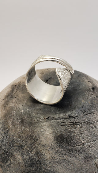 Sage Leaf ring in silver