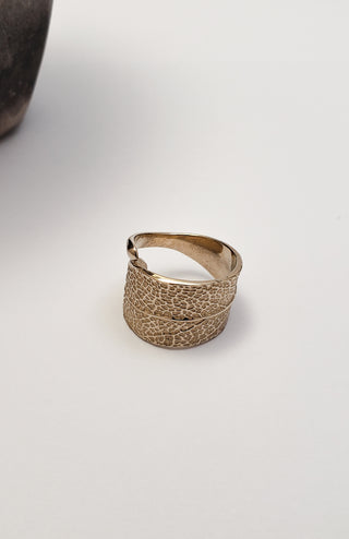 Bronze Sage Leaf Ring